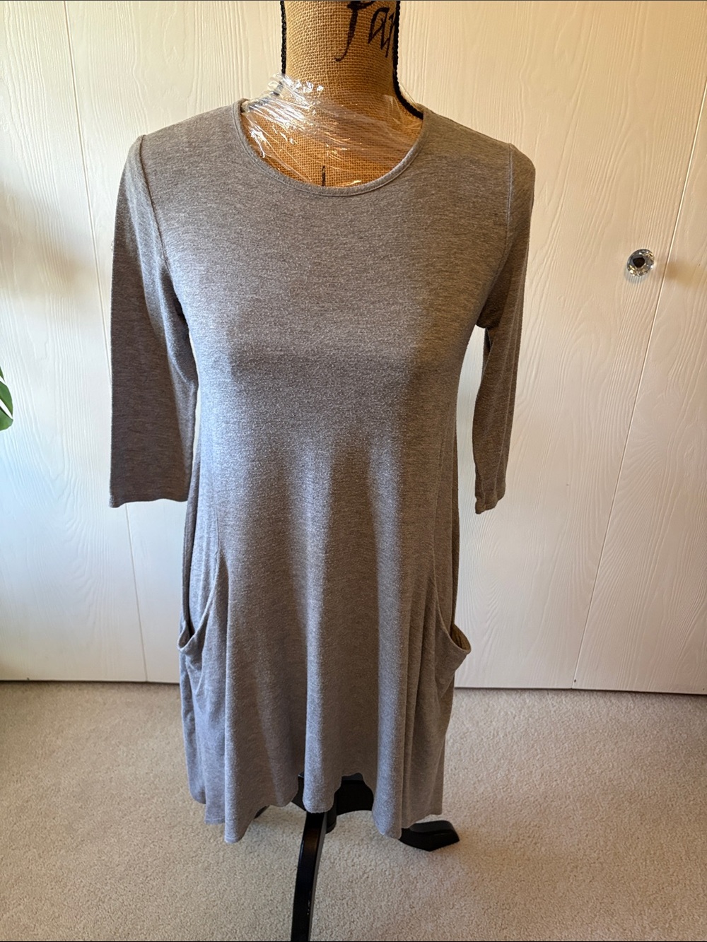 Rebel Sugar Everyday Grey Pocket Swing Dress - Women